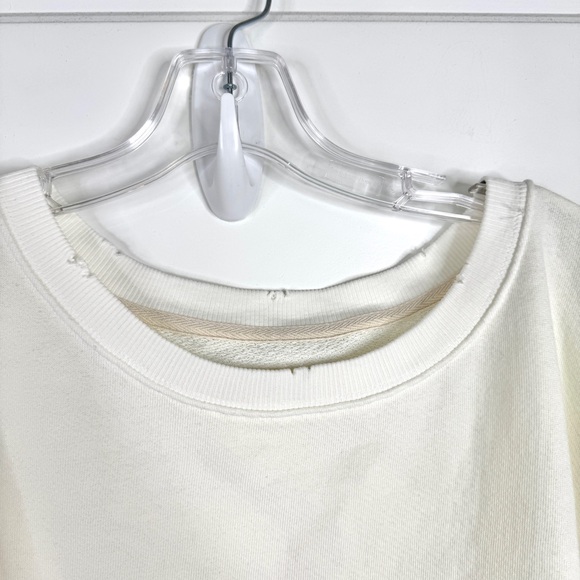 FREE PEOPLE We The Free NEW Camden Sweatshirt Size L White - Picture 6 of 12